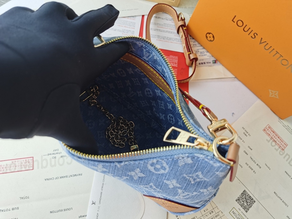 ルイヴィトンバッグ角部分ディテール